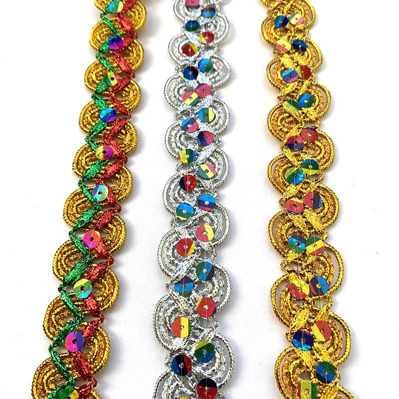 4m/13.12ft Each Pack Lace Sewing Trims 2.5cm Wide Ribbons Curtain Accessory Handmade DIY Craft Flower Bra Dress Gowns Decoration