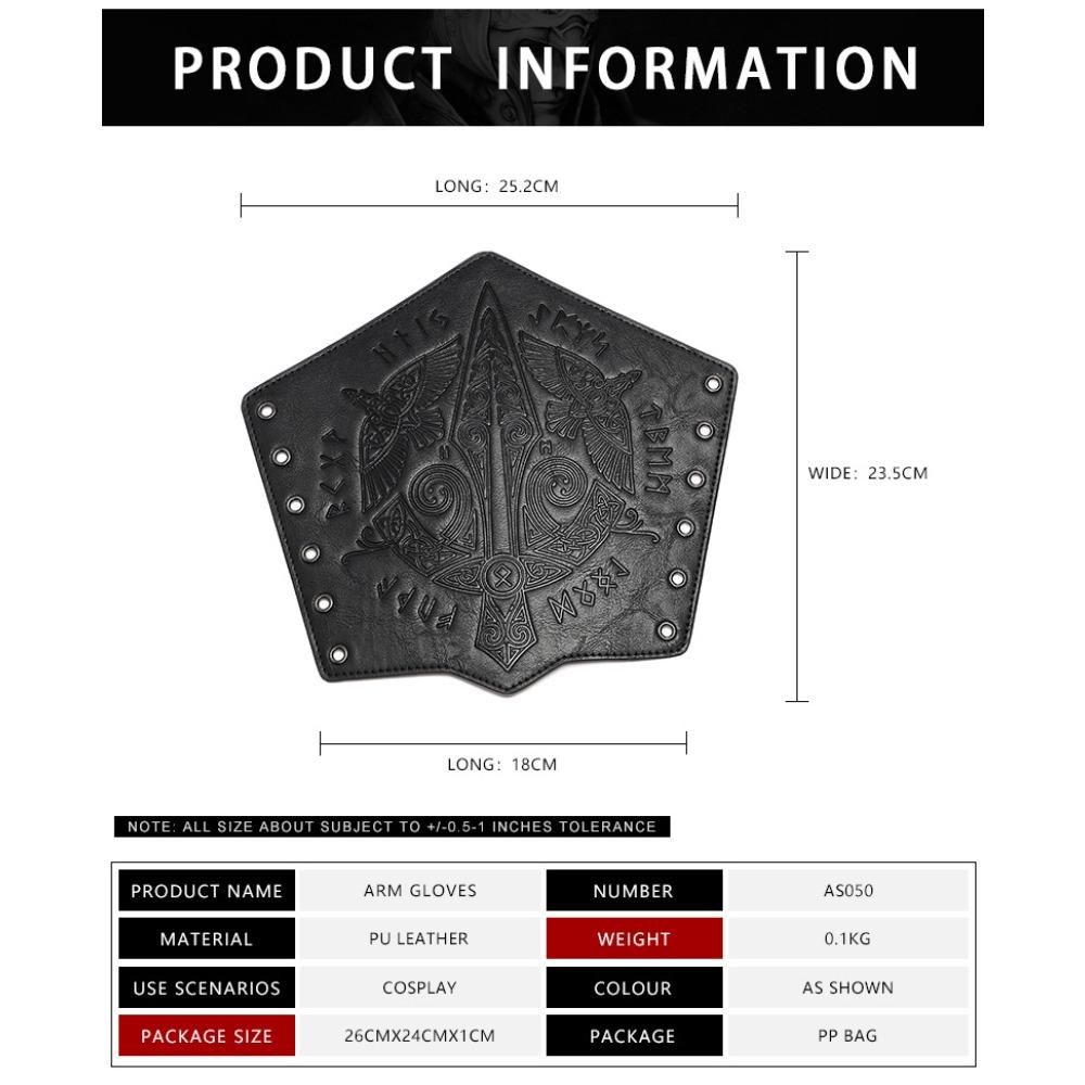 Wrist Guard, Medieval Retro Embossed, COSPLAY, Stage Props, Knight Handguards, Costumes
