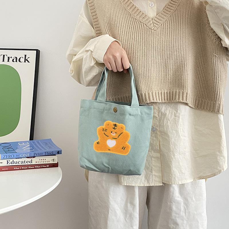 

Маленькая сумочка конфетного цвета, женская повседневная холщовая сумка