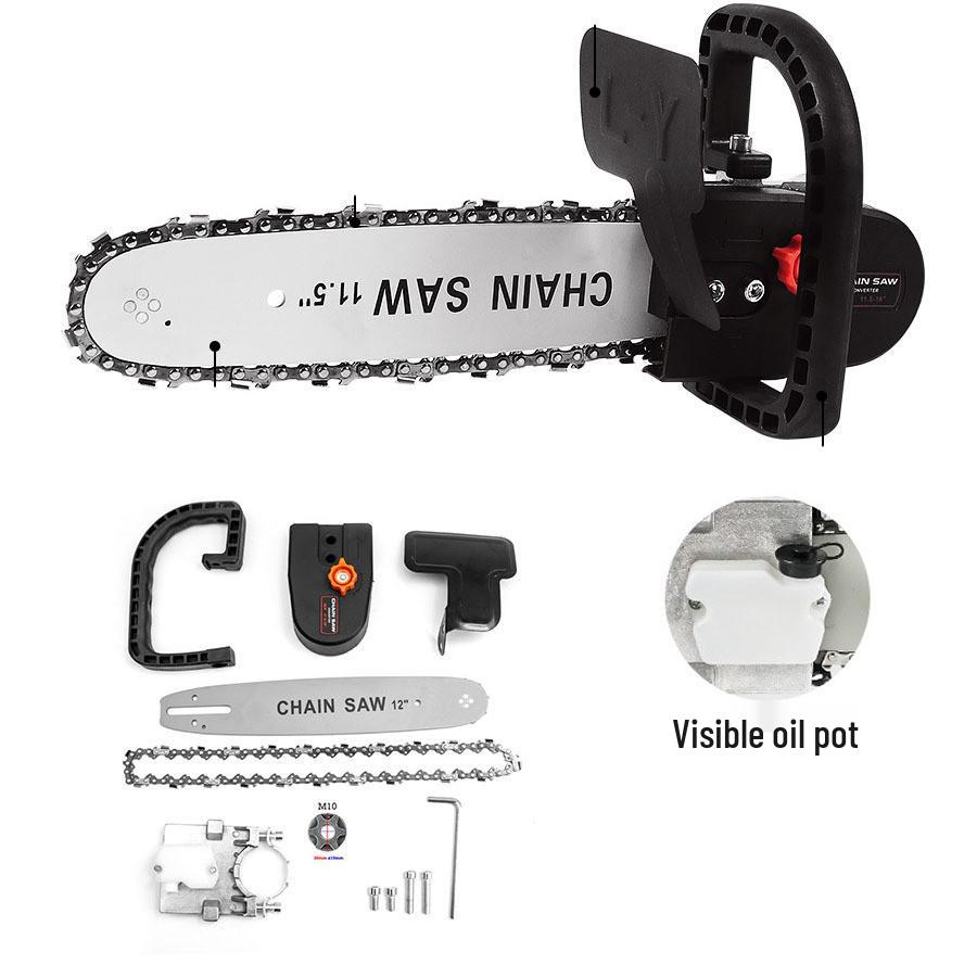 Compact Electric Handheld Chainsaw for Home and Garden Use