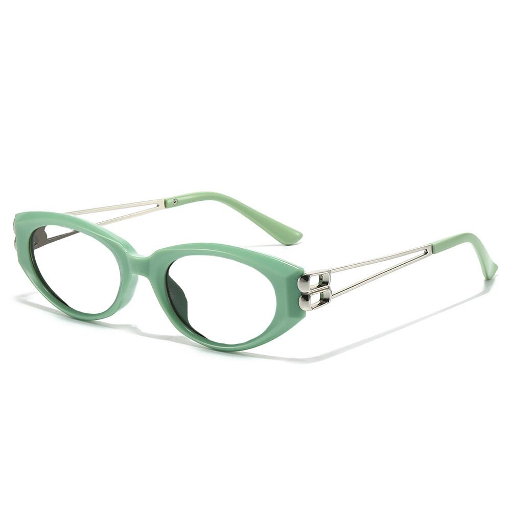 Sexy Small Oval Women's Reading Glasses Brand Designer Prescription Glasses Frame Anti Blue Light Fashion Rose Red Eyeglasses