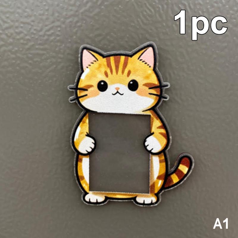 

Cartoon Animal Acrylic Photo Frame Fridge Magnet For 2-Inch Photos Pet Photo Frame Photo Display And Collection Gift