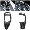 Car Carbon Fiber Texture Gear Shift Panel Frame Gear Knob Cover Head Trim for BMW F30 F10 F15 F07 F20 F21 F22 F32 F34 F35 5GT