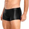 Mens Glossy Boxer Briefs Low Rise Underpants Swim Shorts Pool Party Beach Volleyball Beachwear Shorts