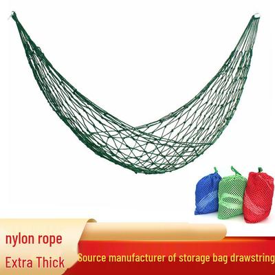 Bold Load-Bearing Outdoor/Indoor Summer Nylon Mesh Hammock