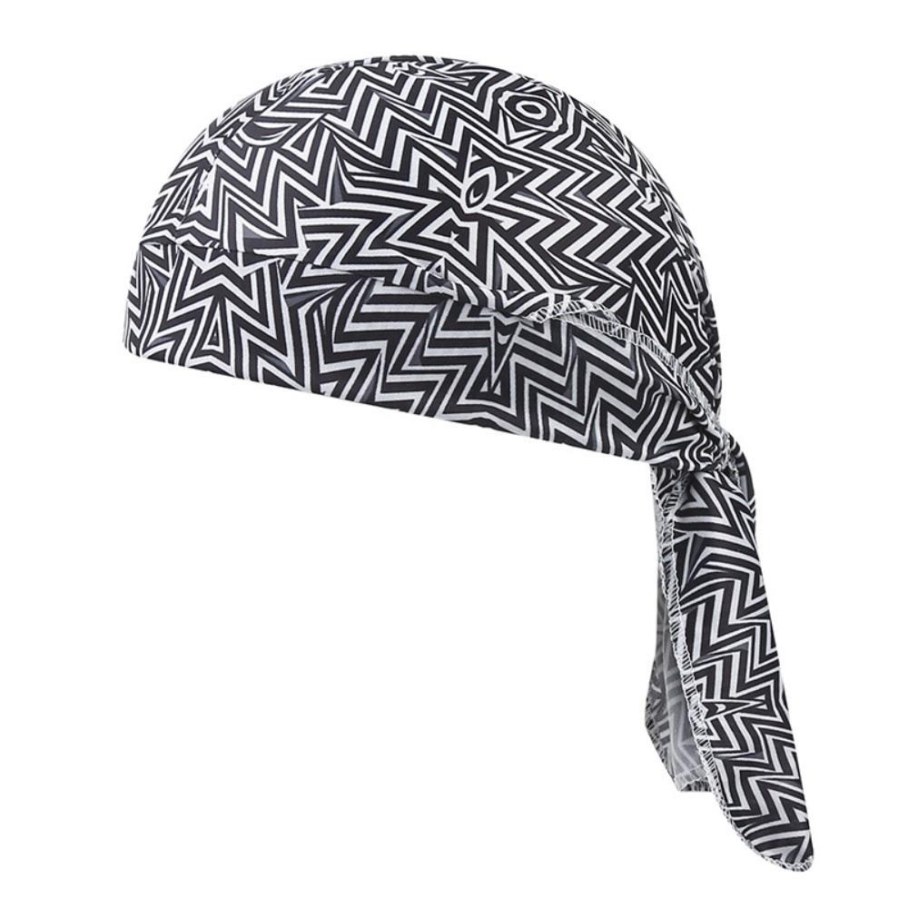 Fashion Accessory Paisley Print Hijab Caps Quick Dry Adjustable Pirate Hat Elastic Breathable Bandana Hat Outdoor Activities