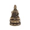 Mini Guanyin Buddha Statue Meditate Figurine GuanYin Bodhisattva Ornament Religions Guanyin Buddha Brass Buddha Ornament