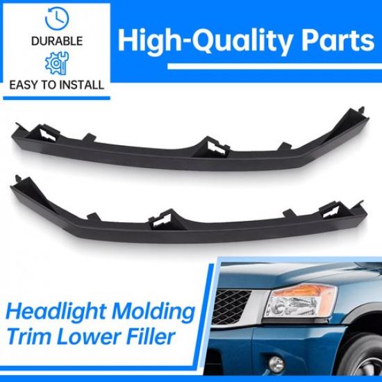 Pro 04-15 Nissan Titan Armada QX56 Lišta pro světlomet Spodní kryt výplně