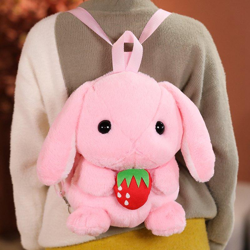 38cm Neue Mode Kreativ 3D Hamster Rucksack Niedlich Tier Cartoon Plüsch Rucksack Kaninchen Tasche für Kinder Jungen Geschenke 38cm
