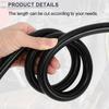 RATCHROLL 1PC Universal Silicone Vacuum Tube Hose High Temperature 6.6FT 1/2" 12mm ID 3.0mm