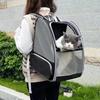 Summer Breathable Mesh Pet Backpack - Large Capacity Cat Carrier