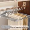Goose-Shaped Non-Slip Pants Rack, 2-in-1 Z-Shape Hanger with Non-Marking Clips for Wardrobe Storage