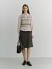 Deonseuteu Unisex Crafted Striped Knit Vest_Udsw6B123_Ivory / Mint