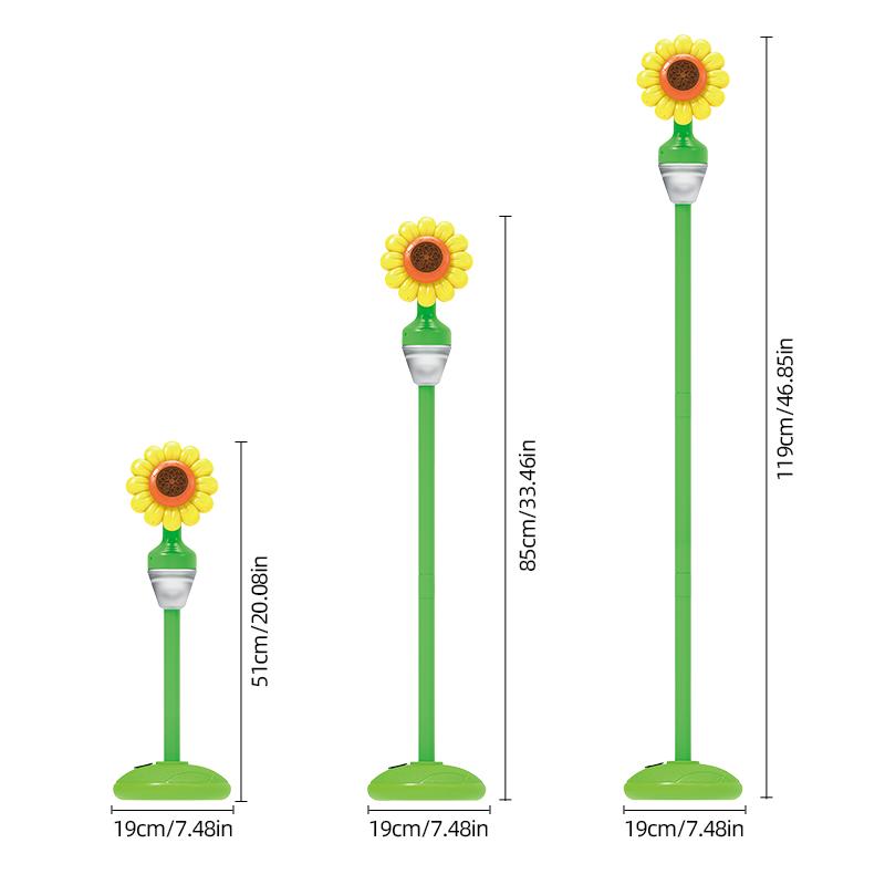 Automatische Sonnenblumen-Seifenblasenmaschine, Straßenlaternen-Seifenblasenpistole mit Ton und Licht für Outdoor-Hochzeiten, Geburtstagsfeiern, Spielzeug