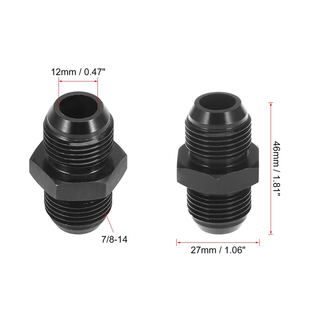 X AUTOHAUX Fitting Hose End AN10-AN10 Male AN Type Auto
