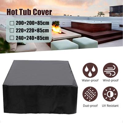 Copertura protettiva anti-UV per vasca da bagno, piscina, protezione anti-foglie, impermeabile, per esterni, cortile, spa, vasca idromassaggio, giardino