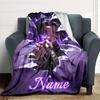 Custom Name Arsenal Roses Artwork Blanket for Couch & Bed, Plush Cozy Fuzzy Blanket Super Soft & Warm Blankets for Fall and Winter. 0908169