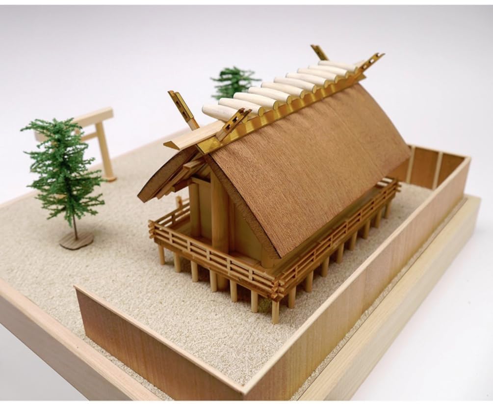 Woody Joe Shrine Wooden Model Assembly Kit 1/150 Shinmei-zukuri (Building)