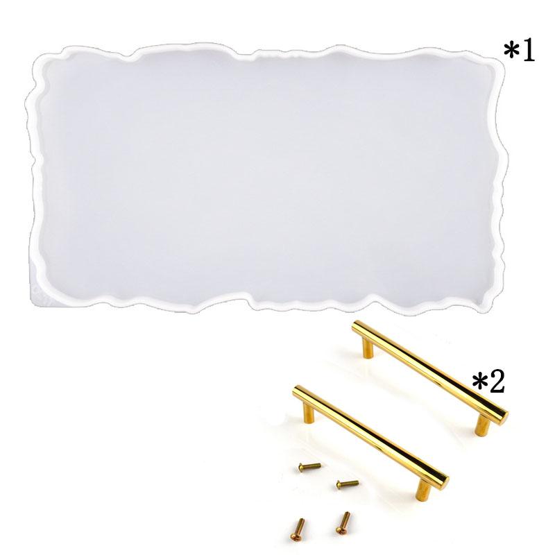 Crystal Dropper Mold Tray with Handle, DIY Material Package Silicone Mold, Home Decoration Gift