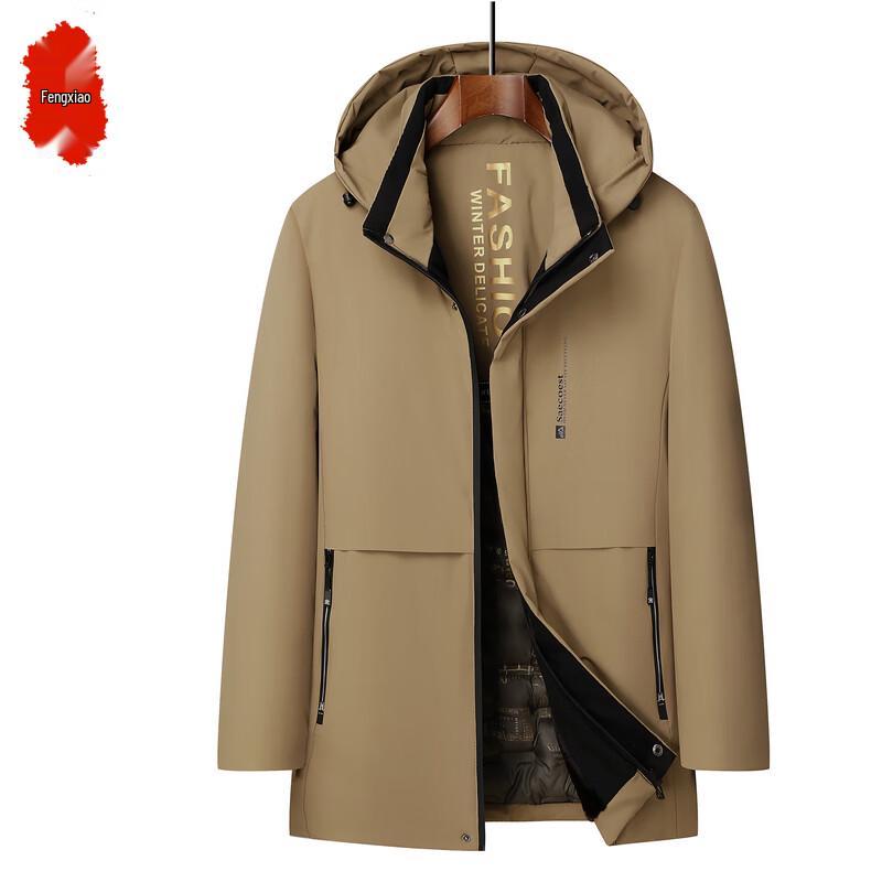 

Мужская утепленная зимняя куртка Fengxiao со съемным капюшоном 5XL