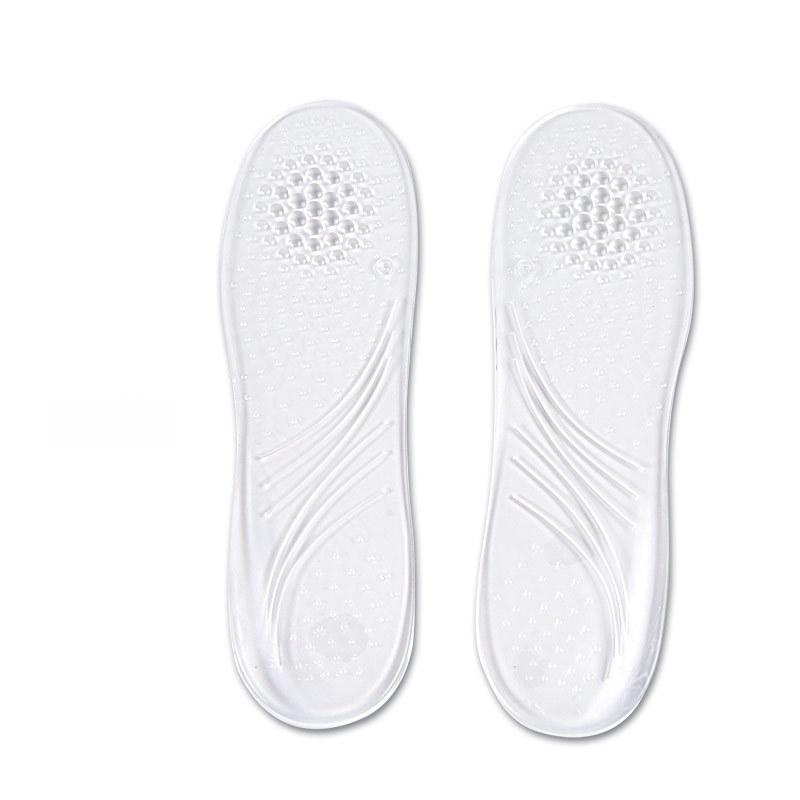 

New Positive O Transparent Seven-point Insole, Gel Leg Type, Anti-wear Heel, High Heels, Single Shoes, Anti-wear one size fits all прозорий
