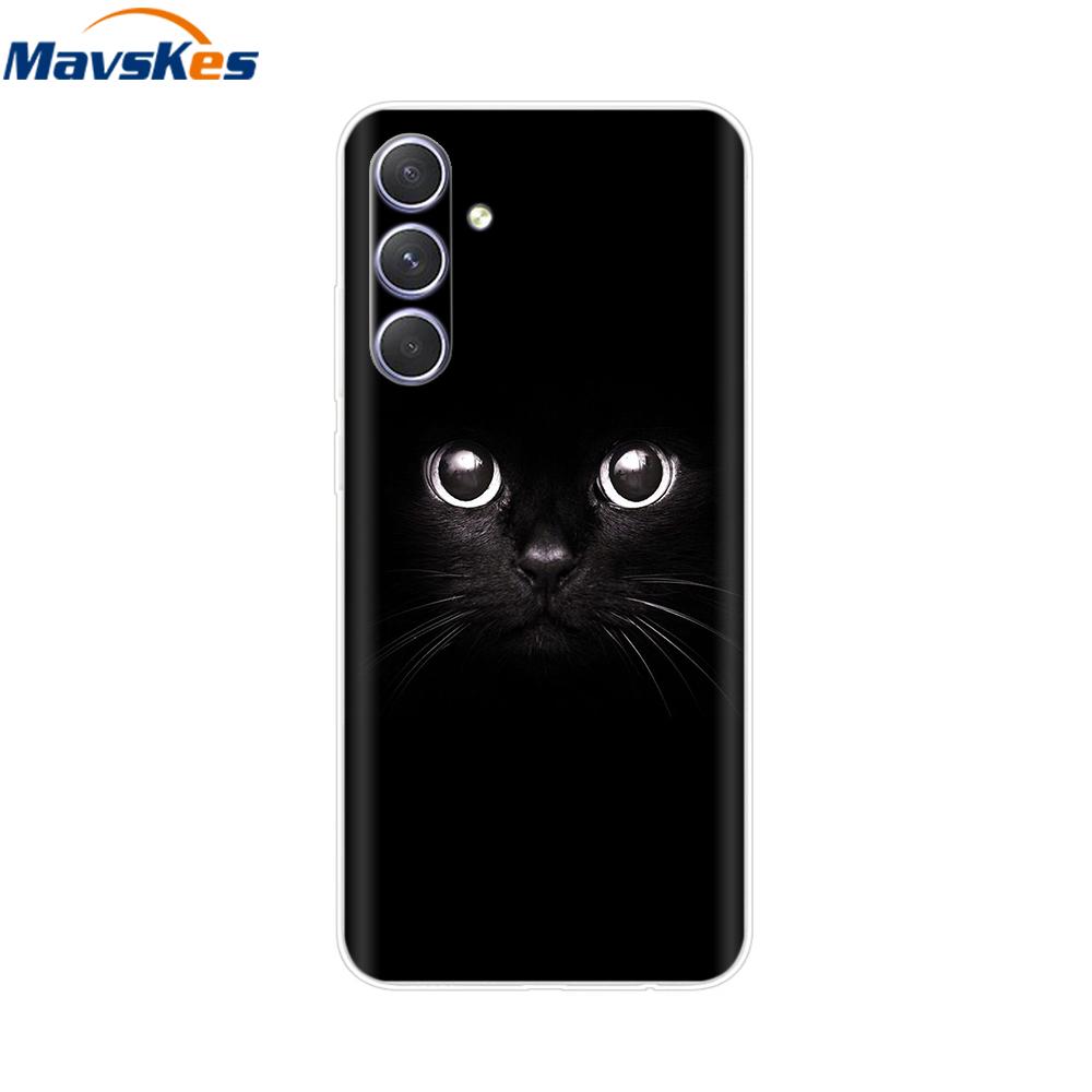 Shockproof Clear Silicone Soft Phone Back Case For Samsung Galaxy A55 5G SM-A556V A 55 Cases Cover Coque Shell Bags Mask Fundas
