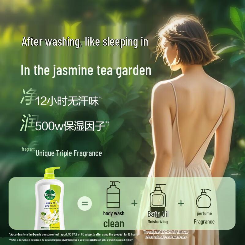 Dettol Fresh Hydrating Jasmine & Green Tea Shower Gel