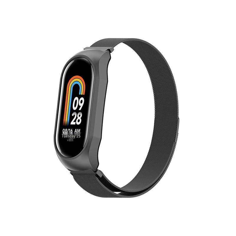 Universal Milanese Magnetic Metal Wristband for Xiaomi Mi Band 89 - New Stainless Steel 9th Gen Strap