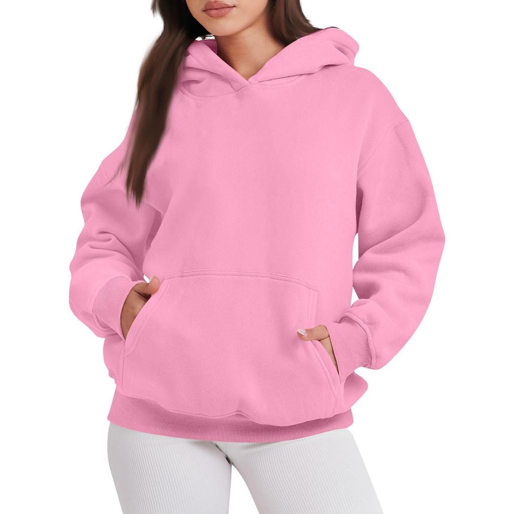 Damen Oversized Sweatshirts Pullover Hoodies Fleece Pullover Langarm Mit Taschen Winter Herbst Outfits