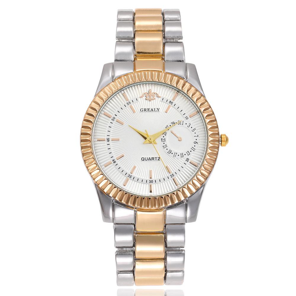 Women's & Men's Fashion Quartz Watch with Alloy Strap