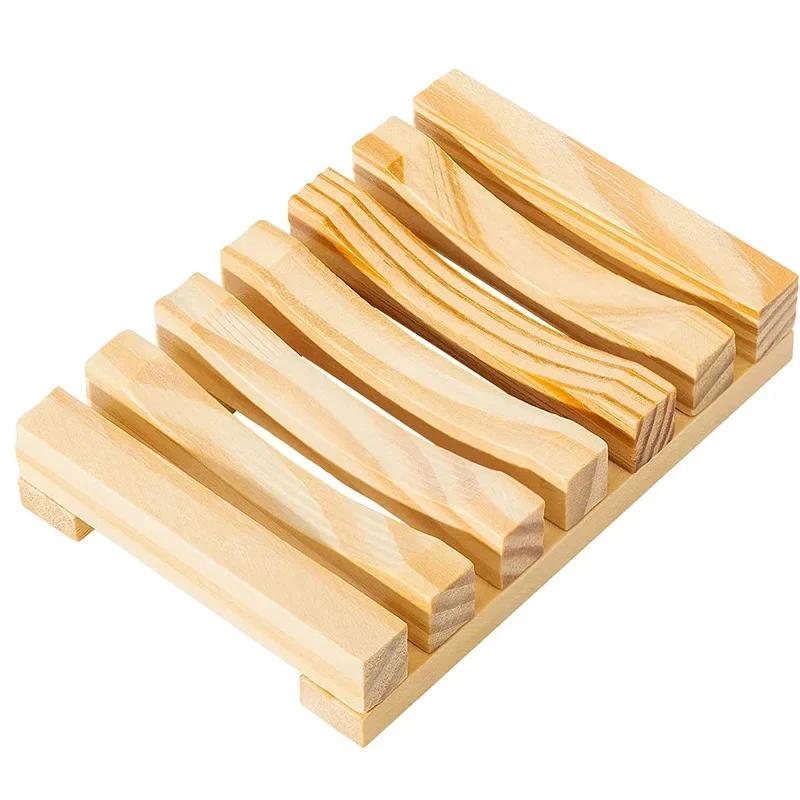 New Wooden Soap Box New Retro Soap Holder Durable Fashion Wooden Bamboo Charcoal Soap Holder Household Bathroom Accessories