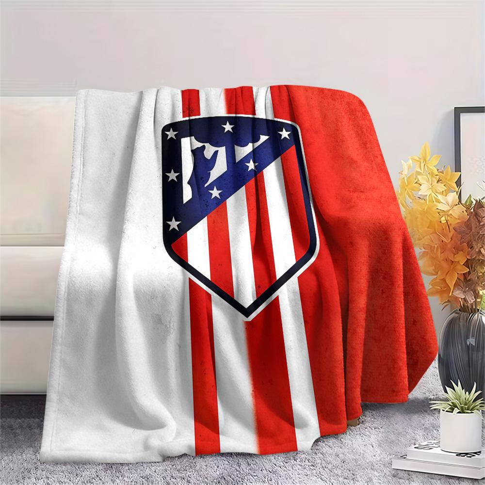 Atlético de Madrid Flannel Blanket, High quality Comfortable for All Seasons, Home Decor, Warmth and Comfort