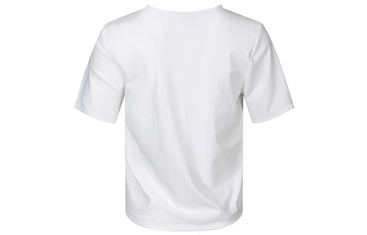 Nike T Shirts Women's White Crew Neck Moderate Straight Fit CU3059-100