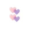 Full Lift Hair Clip, Heart Shape (4 Pieces)