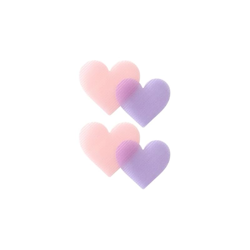 Full Lift Hair Clip, Heart Shape (4 Pieces)