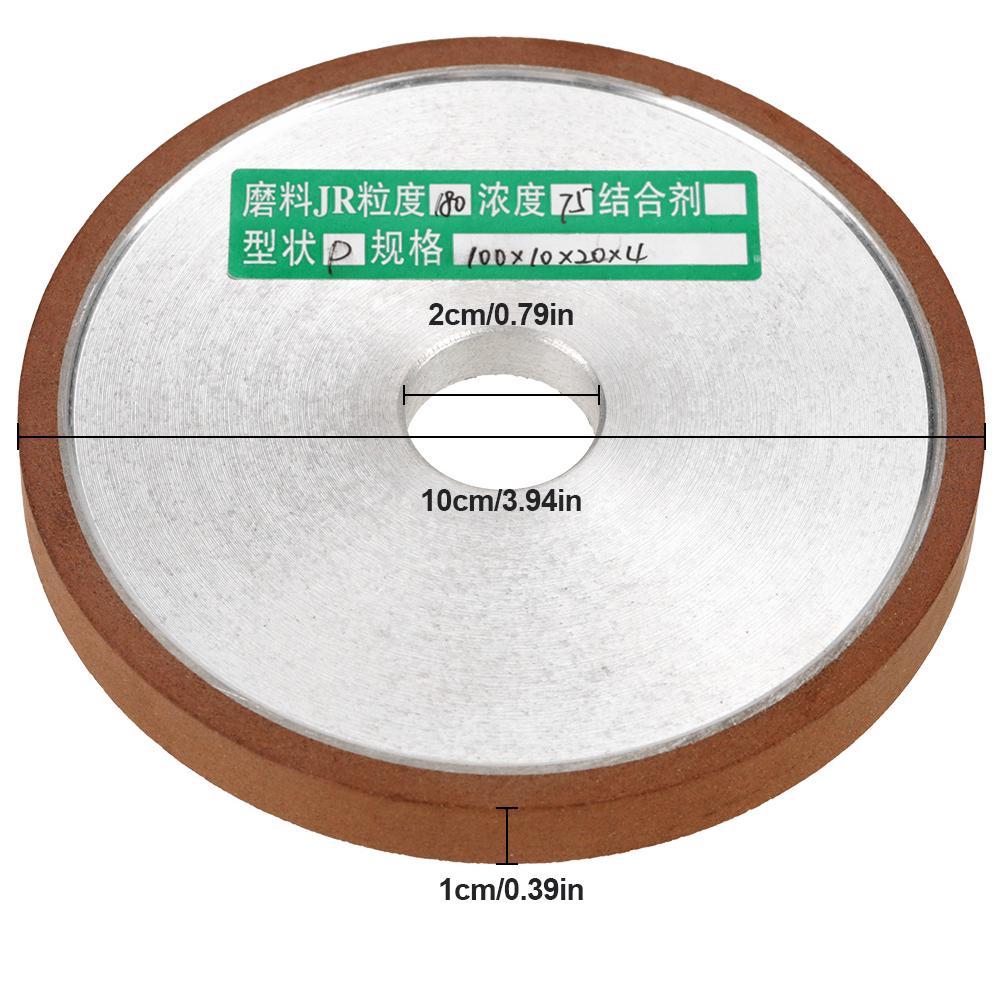 1Pcs 100*20*10mm Diamond Resin Grinding Wheel Disc for Cutter Grinder Polishing Grit 180