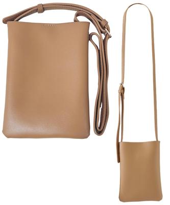 Τσάντα ώμου για κινητό smartphone, τσάντα ώμου για smartphone, τεχνητό iPhone, συνθετικό, καφέ [Πράσινη Πατσίρα], θήκη, τσάντα, γυναίκες, ελαφρύ,