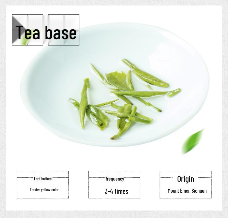 250g New 2025 Pre-Rain Bamboo Leaf Green Tea from Emei Mountain - Sparrow Tongue Silver Needle