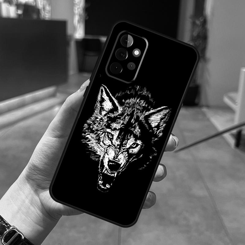 Angry Wolf Phone Case For Samsung Galaxy A14 A34 A54 A12 A32 A42 A52 A13 A23 A33 A53 A73 A52S A71 A51