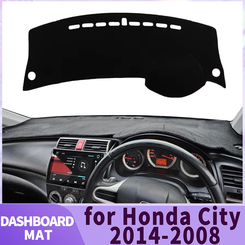 fit for Honda City 2014 2013 2012-2008 Dashmat Accessories Dashboard Cover Pad DashMat Sunshade Protective Carpet Car Leather
