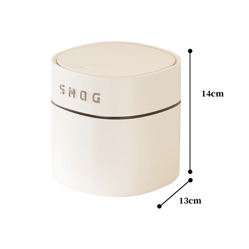 Compact Desktop Trash Can with Lid for Home, Office, or Bedroom