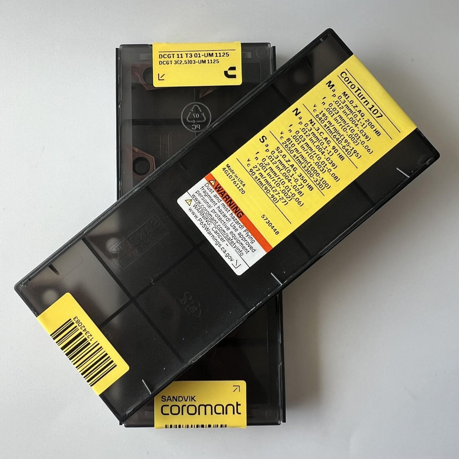 

SANDVIK / DCGT11T301-UM 1125 / Original Swedish hard alloy blade 10 Pcs