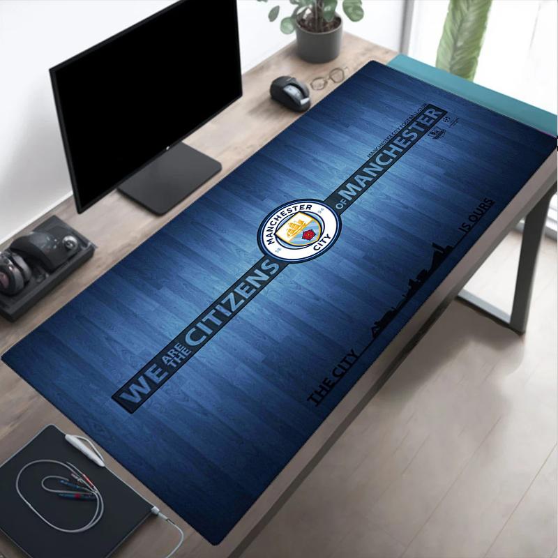 Tappetino per mouse con stemma del Manchester United, Tappetino per mouse da gaming, Tappetino per tastiera, Decorazione da scrivania per computer portatile, Regalo per tifoso, Regalo di compleanno