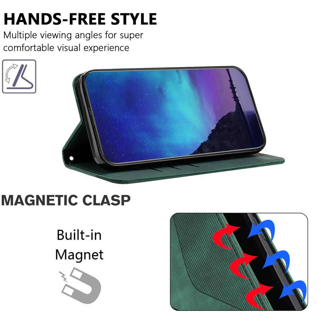 Wallet Case for Edge 70 Fusion+ 5G - Leather/PU, Green