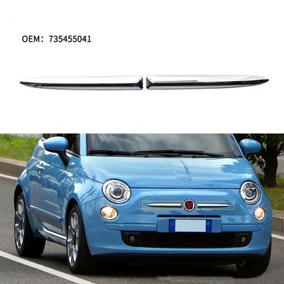 2x Moulure de Garniture de Grille Supérieure de Pare-chocs Avant Pour 07-15 Fiat 500 735455041 735455042