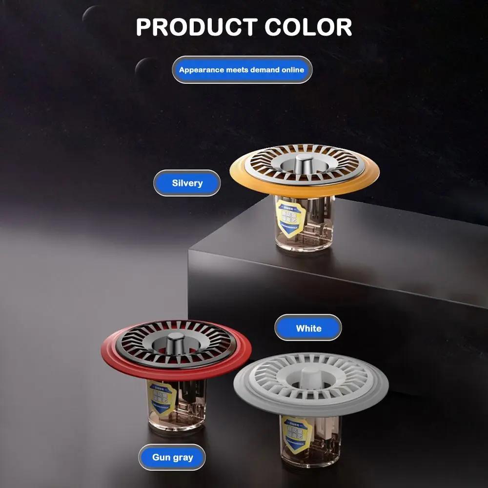 Anti Odor Floor Drain Core Insect Prevention Seal Stopper Basin Drain Filter Removable Drain Cover Kitchen Bathroom Accessories