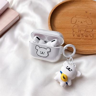 Cute Line Dog for AirPods Pro1 Generation Protective Case 1 Generation Pro1 Generation Apple Bluetooth Headset Case
