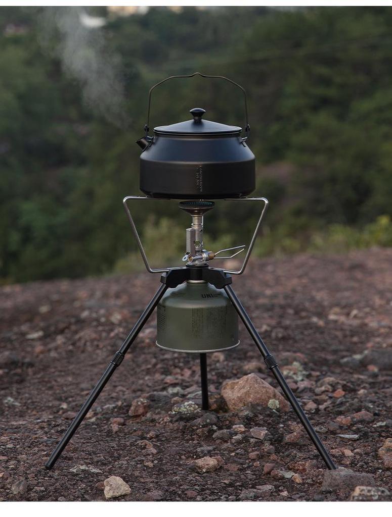 Koman BKSW-1 Portable Stainless Steel Camping Kettle and Tea Infuser for Outdoor Cooking and Boiling Water