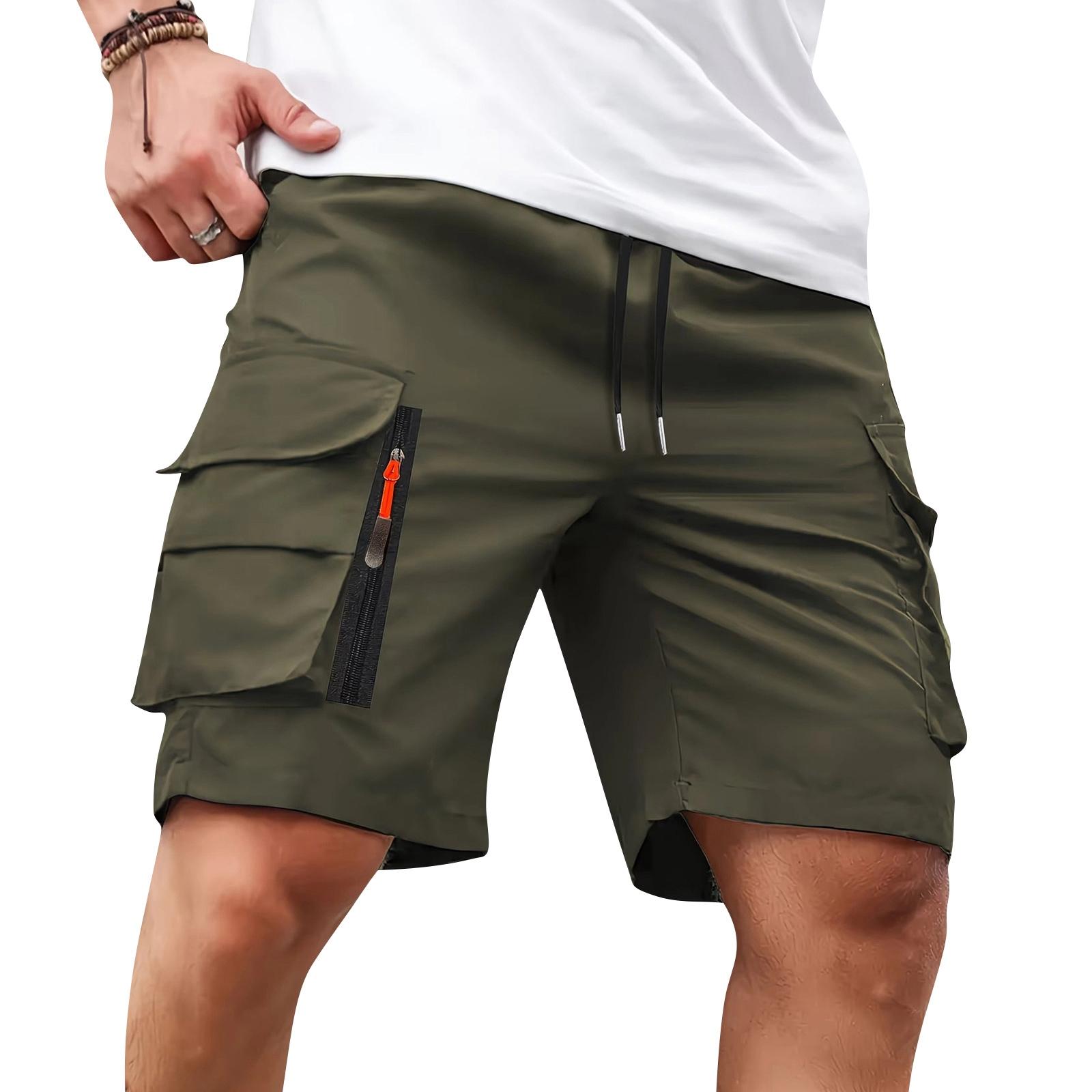 Men s Multi-pocket Work Pants In Multiple Colors, Beach Pants L