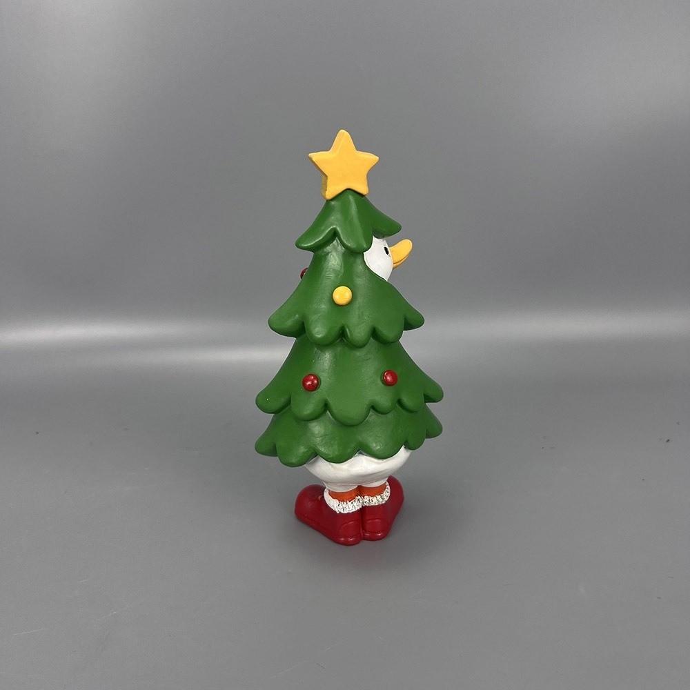 Exquisite Xmas Tabletop Ornament Durable Resin Animal Statue  Cozy Apartment